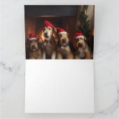 暖炉のクリスマスまでにエールを カード (内部)