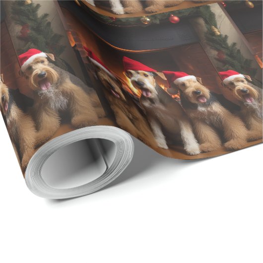 暖炉のクリスマスまでにエールを ラッピングペーパー (ロールコーナー)