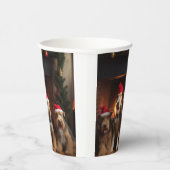 暖炉のクリスマスまでにエールを 紙コップ (右)