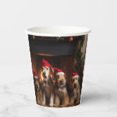 暖炉のクリスマスまでにエールを 紙コップ (正面)