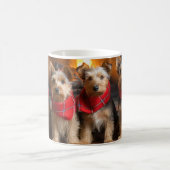 暖炉のクリスマスまでにオーストラリアのテリア コーヒーマグカップ (中央)