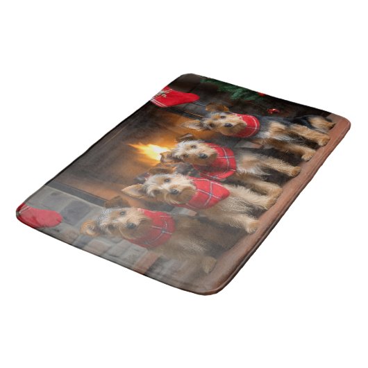 暖炉のクリスマスまでにオーストラリアのテリア バスマット (アングル)