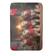 暖炉のクリスマスまでにオーストラリアのテリア バスマット (正面縦)