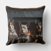 暖炉のクリスマスまでにオーストラリアの牛 クッション (裏面)