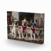 暖炉のクリスマスまでに行われたアナトリアの羊飼い フォトブロック (右)