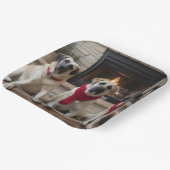 暖炉のクリスマスまでに行われたアナトリアの羊飼い ペーパープレート (傾斜あり)