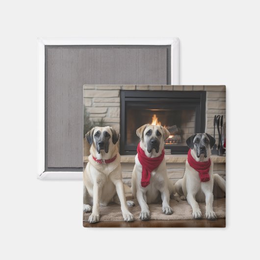 暖炉のクリスマスまでに行われたアナトリアの羊飼い マグネット (正面/裏面)