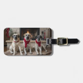 暖炉のクリスマスまでに行われたアナトリアの羊飼い ラゲッジタグ (正面横)