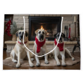 暖炉のクリスマスまでに行われたアナトリアの羊飼い ラージペーパーバッグ (正面)