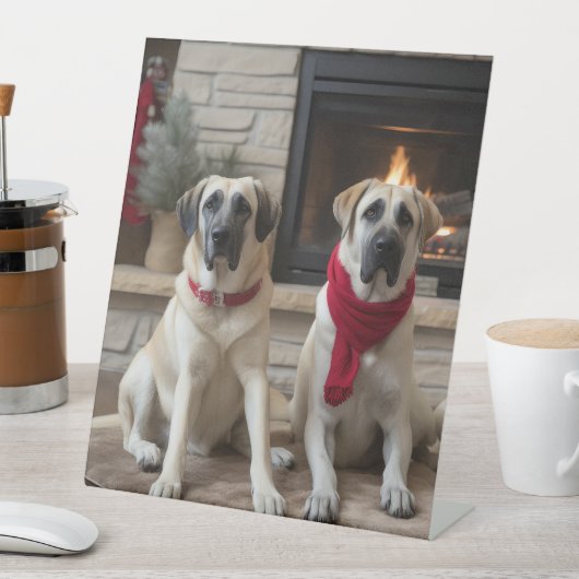 暖炉のクリスマスまでに行われたアナトリアの羊飼い 台座サイン (インサイチュ)