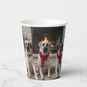 暖炉のクリスマスまでに行われたアナトリアの羊飼い 紙コップ (裏面)