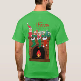 暖炉の上のエルフは成功Tシャツ Tシャツ
