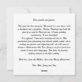 暖炉の上のメリークリスマス家族の写真 シーズンカード (裏面)