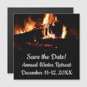 暖炉の中の丸太 (正面/裏面)