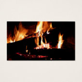 暖炉の中の丸太 (裏面)