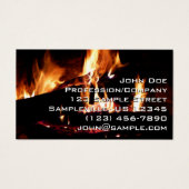 暖炉の中の丸太 (正面)