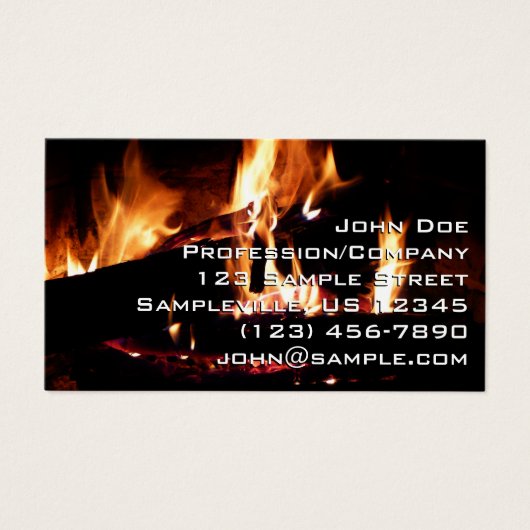 暖炉の中の丸太 (正面)