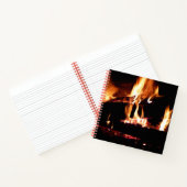暖炉の中の丸太 ノートブック (内部)