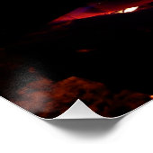 暖炉の中の丸太 ポスター (コーナー)