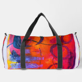 「暖炉の光」 ダッフルバッグ (裏面)