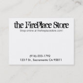 暖炉の名刺 名刺 (裏面)