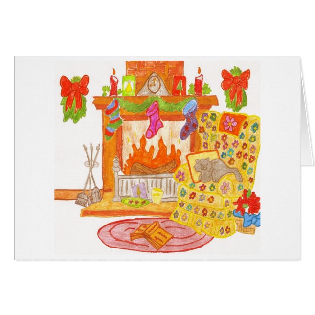 暖炉の居心地のよい椅子 (正面横)