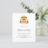 暖炉の居心地の良いホームツリーバジェットクリスマスパーティー (スタンド正面)