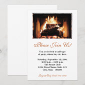 暖炉の招待状 招待状 (正面/裏面)