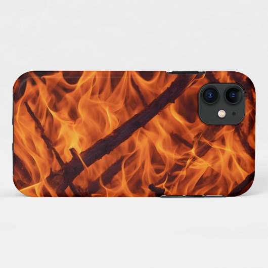 暖炉の火炎マクロ Case-Mate iPhoneケース (裏面(横))