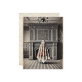 暖炉の記憶 - ゴシック・ヴィクトリアン ノートカード (正面/裏面インサイチュ)