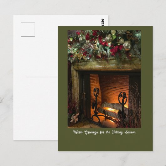 暖炉はがき ポストカード (正面/裏面)