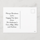 暖炉は全て穏やかである全て明るいクリスマス シーズンポストカード (裏面)