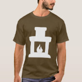 暖炉アイコン Tシャツ (正面)