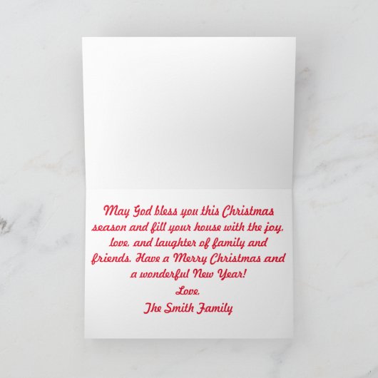 暖炉カードによって眠っている休日のハスキー シーズンカード (内部)