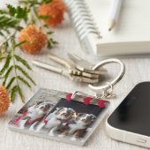 暖炉クリスマスによるオーストラリアの羊飼い キーホルダー (正面右)