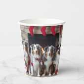 暖炉クリスマスによるオーストラリアの羊飼い 紙コップ (正面)