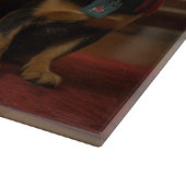 暖炉クリスマスまでにオーストラリアのケルピー カッティングボード (角)