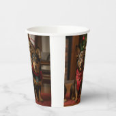 暖炉クリスマスまでにオーストラリアのケルピー 紙コップ (左)