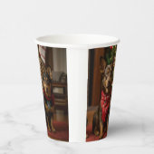 暖炉クリスマスまでにオーストラリアのケルピー 紙コップ (右)