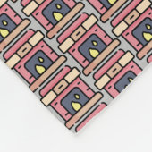 暖炉 フリースブランケット (角)