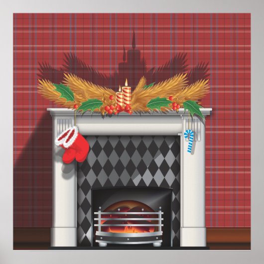 暖炉 ポスター (正面)