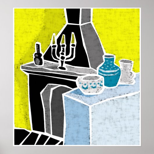 暖炉 ポスター (正面)