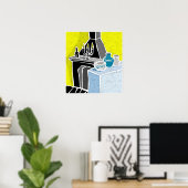 暖炉 ポスター (ホームオフィス)