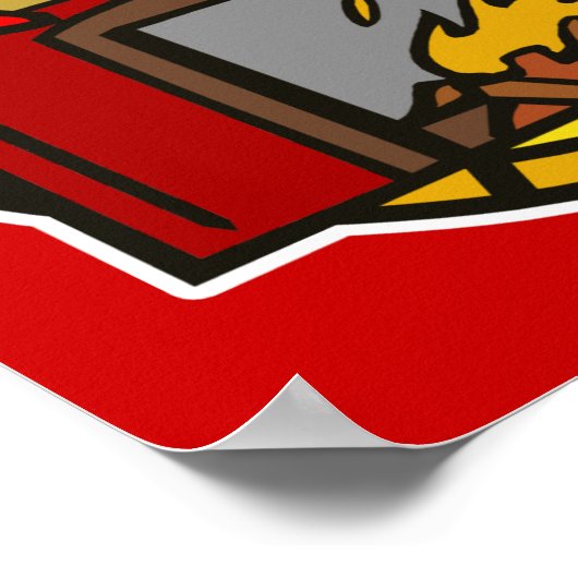 暖炉 ポスター (角)