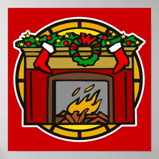 暖炉 ポスター (正面)