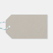 暖無地のかい灰色の天然砂 ギフトタグ (裏面横)