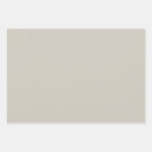 暖無地のかい灰色の天然砂 ラッピングペーパーシート (正面)