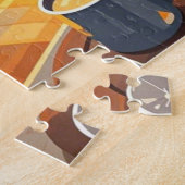 暖祝かい夜の毛布を編んだ ジグソーパズル (側面)