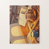 暖祝かい夜の毛布を編んだ ジグソーパズル (縦)