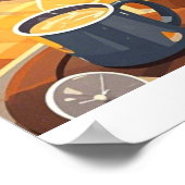 暖祝かい夜の毛布を編んだ ポスター (角)